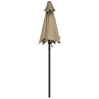 Parasol 200x224 cm aluminium taupe 4