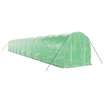 Tuinkas met stalen frame 36 m&sup2; 18x2x2 m groen 3