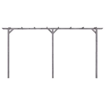 Pergola 400x40x205 cm ge&iuml;mpregneerd grenenhout grijs 2