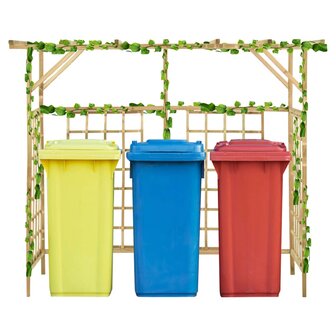 Pergola voor 3 containers ge&iuml;mpregneerd grenenhout 1