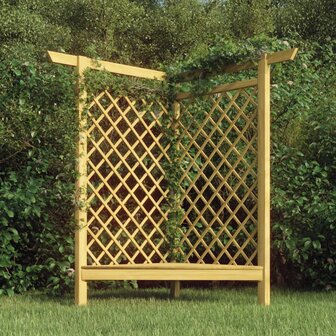 Hoekpergola met bank 166x81x174 cm ge&iuml;mpregneerd grenenhout 1