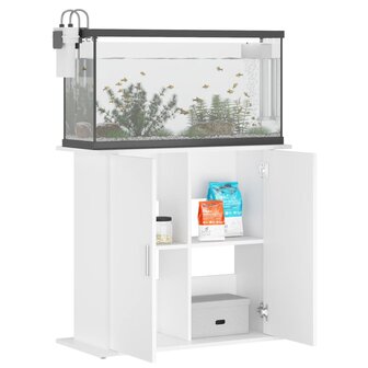 Aquariumstandaard 81x36x73 cm bewerkt hout wit 4