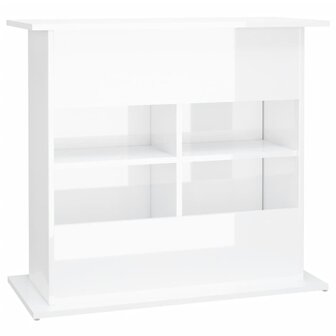 Aquariumstandaard 81x36x73 cm bewerkt hout hoogglans wit 8