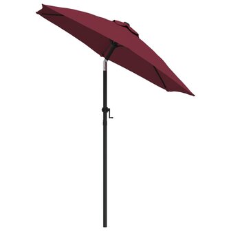 Parasol 200x224 cm aluminium bordeauxrood 3