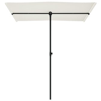 Parasol met aluminium paal 180x110 cm zandwit 4