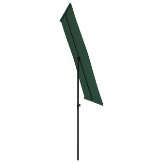 Parasol met aluminium paal 2x1,5 m groen 5