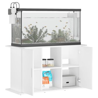 Aquariumstandaard 101x41x58 cm bewerkt hout wit 4