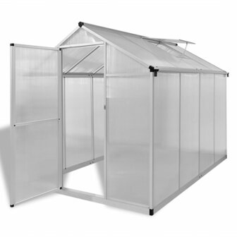 Tuinkas met basisframe 4,6 m&sup2; versterkt aluminium 1