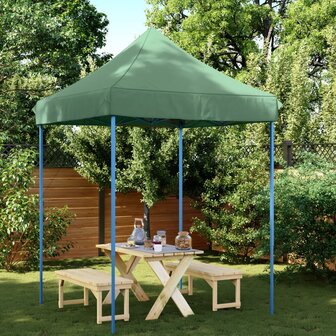 Partytent inklapbaar pop-up 200x200x306 cm groen 1