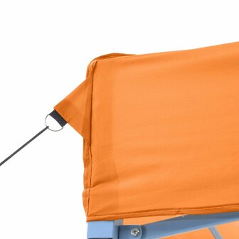 Partytent inklapbaar pop-up met 2 zijwanden oranje 7