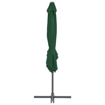 Zweefparasol met stalen paal 250x250 cm groen 4