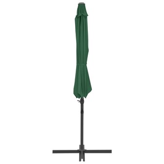 Zweefparasol met stalen paal 300 cm groen 4