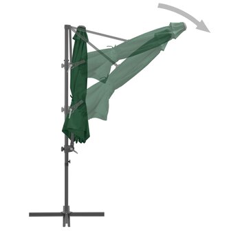 Zweefparasol met stalen paal 300 cm groen 5