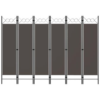 Kamerscherm met 6 panelen 240x180 cm antraciet 1