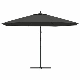 Zweefparasol met aluminium paal 350 cm antraciet 5