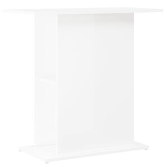 Aquariumstandaard 75x36x72,5 cm bewerkt hout hoogglans wit 2