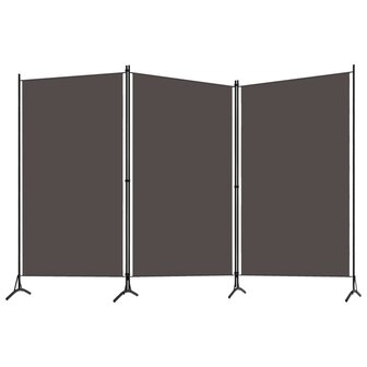 Kamerscherm met 3 panelen 260x180 cm antraciet 2