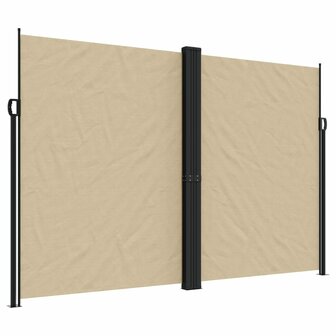 Windscherm uittrekbaar 220x600 cm beige 2