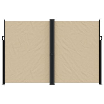 Windscherm uittrekbaar 220x600 cm beige 3