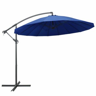 Zweefparasol met aluminium paal 3 m blauw 1