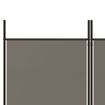 Kamerscherm met 4 panelen 200x200 cm stof antracietkleurig 7