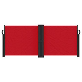 Windscherm uittrekbaar 100x600 cm rood 3