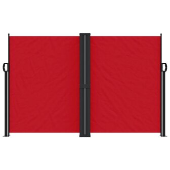 Windscherm uittrekbaar 160x600 cm rood 3