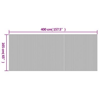 Kamerscherm&nbsp;165x400 cm&nbsp;bamboe bruin 9