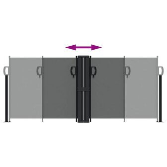Windscherm uittrekbaar 100x1000 cm antraciet 5
