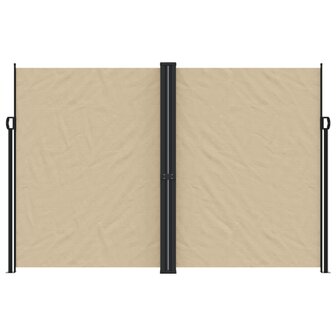 Windscherm uittrekbaar 220x1000 cm beige 3