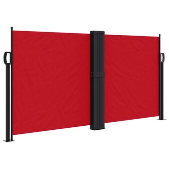 Windscherm uittrekbaar 120x1200 cm rood 2