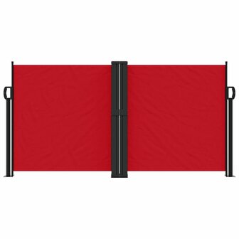 Windscherm uittrekbaar 120x1200 cm rood 3