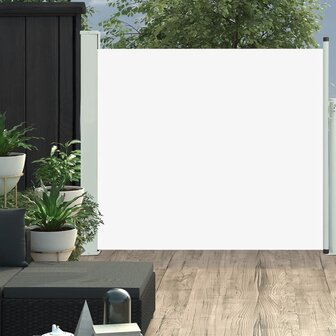 Tuinscherm uittrekbaar 100x300 cm cr&egrave;me 1