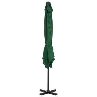 Zweefparasol met aluminium paal 250x250 cm groen 3