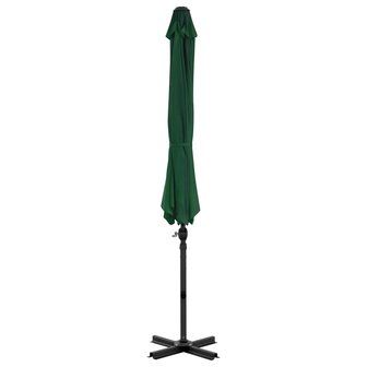 Zweefparasol met aluminium paal 300 cm groen 3