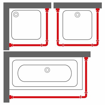 Sealskin Douchegordijnstangenset Easy-Roll wit 5