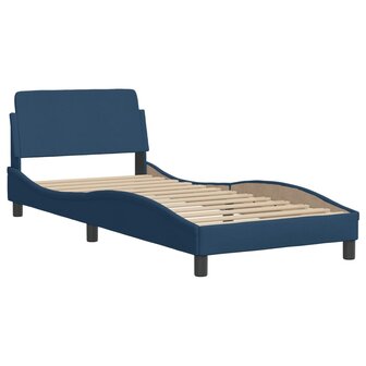 Bed met matras stof blauw 80x200 cm 4