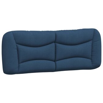 Bed met matras stof blauw 140x190 cm 5