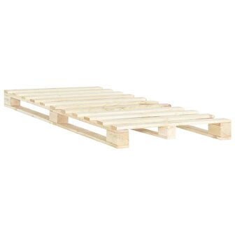 Bedframe pallet massief grenenhout 120x200 cm 2