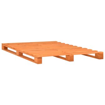 Bedframe pallet massief grenenhout bruin 160x200 cm 2