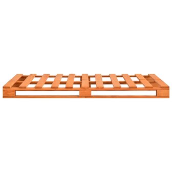 Bedframe pallet massief grenenhout bruin 200x200 cm 4