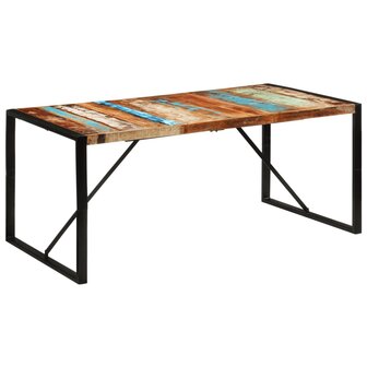 Eettafel 175x90x76 cm massief gerecycled hout 9