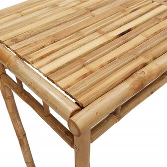 Tuintafel 110x55x75 cm bamboe 7