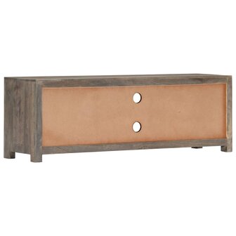 Tv-meubel 120x30x40 cm massief mangohout grijs 4