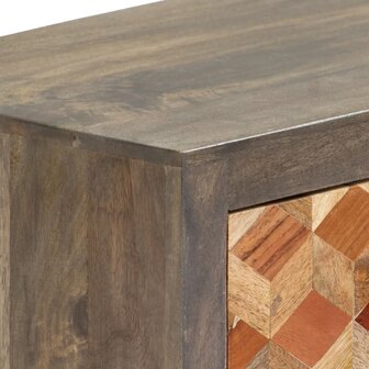 Tv-meubel 120x30x40 cm massief mangohout grijs 5