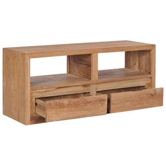 Tv-meubel 90x30x40 cm massief teakhout 2