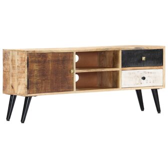 Tv-meubel 115x30x47 cm massief mangohout 1