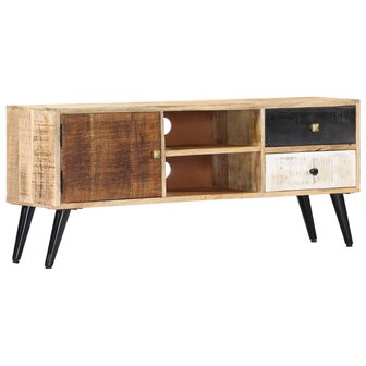 Tv-meubel 115x30x47 cm massief mangohout 10