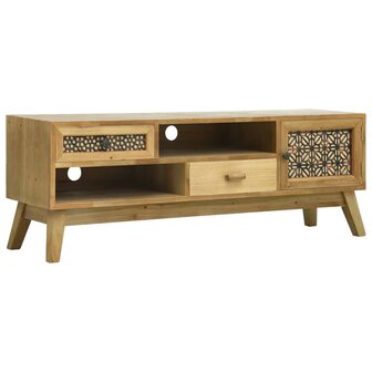 Tv-meubel 120x30x42 cm bewerkt hout bruin 1