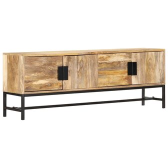 Tv-meubel 140x30x50 cm massief mangohout 12